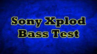 Sony Xplod Bass Test Song HD [upl. by Orodisi]