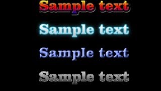 Cool Text Effects Using Photoshop Text Styles  Fancy Text with One Click [upl. by Erfert910]