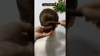 Juda hairstyle for housewife hairstyle hairstylist hairstyler shortsvideo hair shots [upl. by Naicul392]