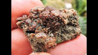 Andradite garnet crystals mineral specimen from Kimmeria in Xanthi MacedoniaThrace Greece [upl. by Miriam]