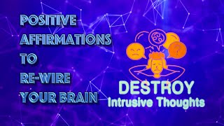 DESTROY Intrusive Thoughts  Positive Affirmations  852 Hz  3rd Eye  Ajna  Light Hypnosis [upl. by Raleigh]