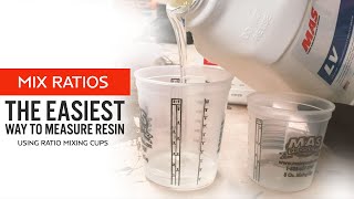 How to properly measure epoxy resin  21 Ratio Explained  How to use ratio mixing cups [upl. by Elleb]