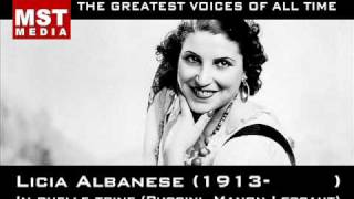 100 Greatest Singers LICIA ALBANESE [upl. by Karlis462]