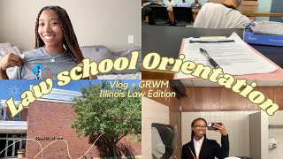 UIUC Law Behind the Scenes of Law School  Orientation Vlog and GRWM [upl. by Anaeli]