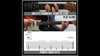 Mollys Chambers TAB  Kings of Leon  Power Chord Guitar Riffs [upl. by Naharba]