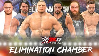 WWE 2K17 Elimination Chamber MATCH Feat OMG Moves [upl. by Anitap]