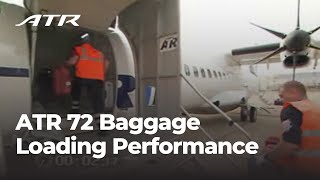 ATR 72 Baggage Loading Performance [upl. by Feltie]