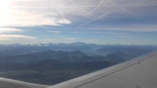 GenèveMontreux  survol en avion de ligne du lac léman [upl. by Harriman]