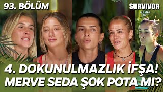 SURVIVOR ALL STAR 2024 4 DOKUNULMAZLIK İFŞA MERVE SEDA NAGİHAN ŞOK POTA 93 BÖLÜM CANLI İZLE TV 8 [upl. by Carla]