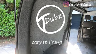 Vw T5 carpet linning [upl. by Atok]