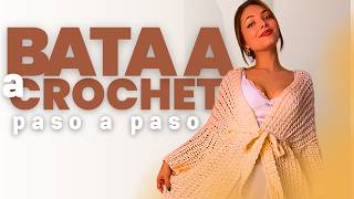 TUTORIAL BATA A CROCHET  Paso a paso BLUSA a Crochet COMPLETO  Hobby a Crochet [upl. by Syramad170]