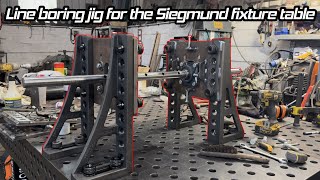 Making a line boring Jig for my Siegmund fixture table [upl. by Yotal]