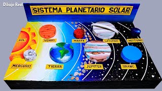 Maqueta del sistema solar fácil de hacer [upl. by Dis666]