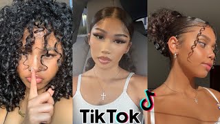 Beautiful ✨Black Girls Curly Hairstyle 3A4A✨Compilation Tiktok [upl. by Landa]