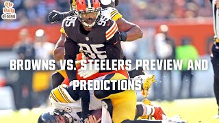 BROWNS VS STEELERS PREVIEW AND PREDICTIONS  The Daily Grossi [upl. by Besse111]