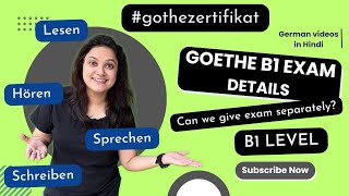 B1 level exam  Can we give B1 Exam Module separately  goethezertifikat [upl. by Sida]