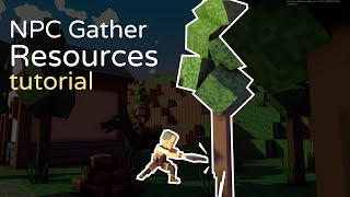 Sandbox Game Maker Tutorial 2  NPC Gather Resources [upl. by Akayas105]