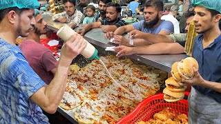 KFC Style Zinger Burger 🍔 Speedy Guy Making 100 Paratha Zinger Roll  Crazy Rush for Fast Food [upl. by Ahselef]