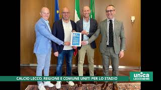 Calcio Lecco Regione e Comune uniti per lo stadio [upl. by Elpmid947]