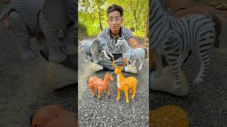 4 Big and Small Remote Control Animals Unboxing horse deer elephane🔥 [upl. by Walworth]