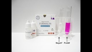 Rapid Test Kit Formalin  Reagen Uji untuk mendeteksi Formalin Formaldehyde [upl. by Marijane]