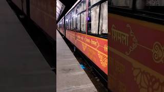 toy train safar in shivalik express kalka to shimla  train horn trainshorts viralvideo shimla [upl. by Maharg816]