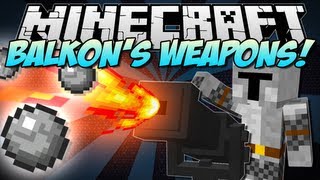 Minecraft  BALKONS WEAPONS Muskets Knives Cannons amp More  Mod Showcase 151 [upl. by Kenney]