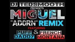 Miguel  Adorn Ted Smooth Remix ft Diddy amp French Montana [upl. by Nhar]