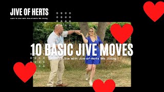 10 Basic Jive Rockabilly Moves  Essential jive moves for beginners or more advanced [upl. by Filberte]