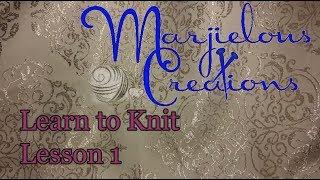 learn to knit 1 [upl. by Anaicul]