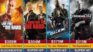 Bruce Willis All Hits and Flops Movies List  Bruce Willis All Movies Verdict [upl. by Trenton]