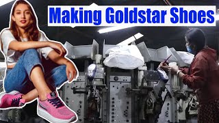 Nepals most popular shoes  Making process of Goldstar Shoes यसरी बनाइन्छ गोल्डस्टार जुत्ता [upl. by Yatnahs]