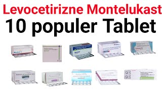 Montelukast Levocetirizne की 10 populer Tablet  Montelukast Levocetirizne tablet kis kaam aati hai [upl. by Henrik]