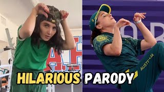 Watch Chloe Fineman Channels Viral Aussie BGirl Raygun in Hilarious TikTok Parody  2024 Olympics [upl. by Yrrah]