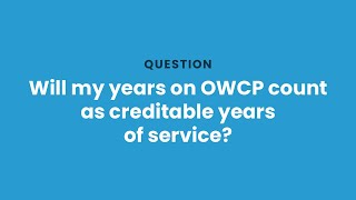 Will my years on OWCP count as creditable years of service [upl. by Gibe844]