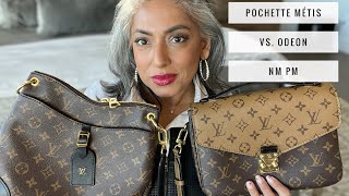 Louis Vuitton Pochette Metis Reverse Monogram vs Odeon PM with Mod Shots and Comparison [upl. by Eybba]