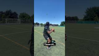 Which throw was better nfl football madden ncaa quarterback throwing highschoolfootball [upl. by Atiek257]