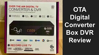 Core Innovations OTA Digital TV Converter Box DVR Review  DTV Converter Box with PVR Recording [upl. by Marko852]