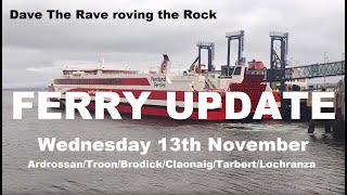 Ferry Update today for the Winter servicedavetheraverovingtherock [upl. by Beal]