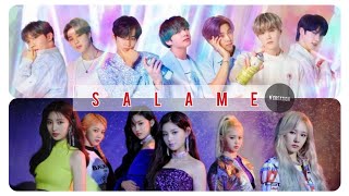 BTS ✖️ Everglow  Salame Hindi song mix Kpop ncreation [upl. by Kall883]