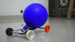 How To Make Fastest Balloon Powered Car For Kids  Balloon Powered Car [upl. by Ojimmas221]