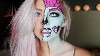 Pop Art Zombie Makeup Tutorial  NICOLE SKYES [upl. by Schear]