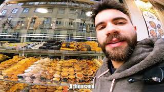 Trying 7 WEIRD Portuguese Tarts quotPasteis de Nataquot In Lisbon 🇵🇹 [upl. by Devi]