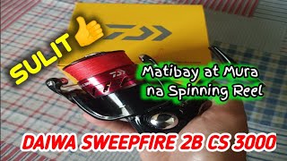 Fishing Reel Budget Meal  Daiwa SweepFire 2B CS 3000 Spinning Reel  Unboxing  KleinTV [upl. by Lleumas515]