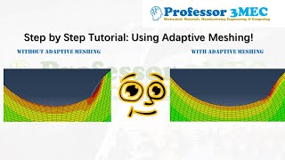 Using Adaptive Meshing in ABAQUS CAE like a Pro 🏢📄💼  Step by Step Tutorial [upl. by Alaikim]