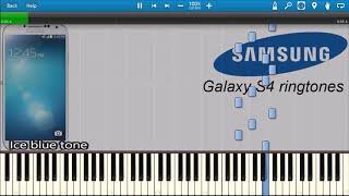 SAMSUNG GALAXY S4 RINGTONES IN SYNTHESIA [upl. by Aramoj]