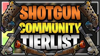 My Community Ranked EVERY SHOTGUN in Fortnite Save the World Shotgun Tier List [upl. by Aniral442]