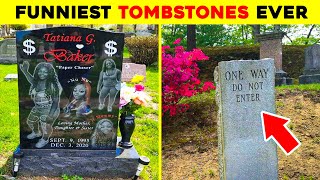 Hilarious Tombstones Epitaphs [upl. by Ynaffital]