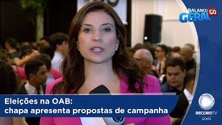 Eleições na OAB chapa apresenta propostas de campanha [upl. by Pride]