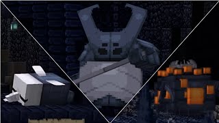 Minecraft Hollow Knight All Bosses  1204 Modded Map [upl. by Joane653]